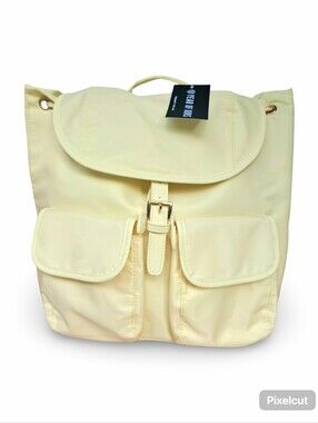 NWT Year of Ours x FabFitFun Nylon Backpack Baby Yellow